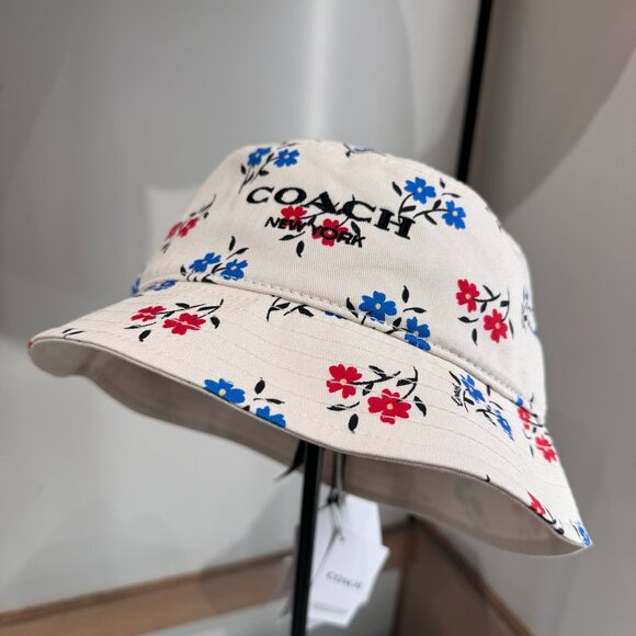 COACH Boardwalk Floral Print Bucket Hat CU360 - Picture 1 of 4